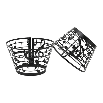 Black Musical Note Cake Wraps Cake Decorating Tools - Pack of 12 - Gateau Art