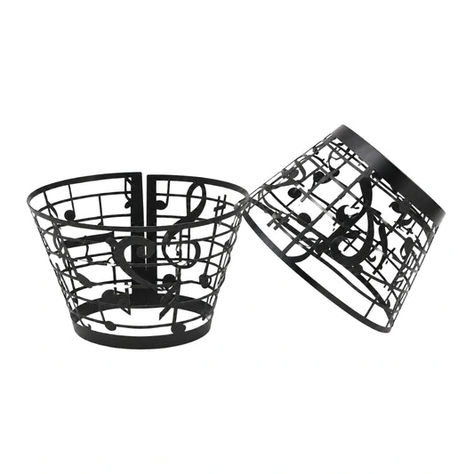 Black Musical Note Cake Wraps Cake Decorating Tools - Pack of 12 - Gateau Art