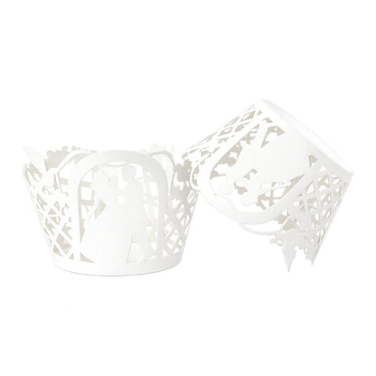White Wedding Cake Wraps - Cake Decorating Tools - Pack of 12 - Iconic Cake Art