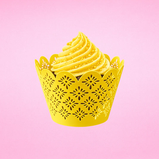 Gold Lattice Cake Wraps - Cake Decorating Tools (12 Pack) - Iconic Cake Art