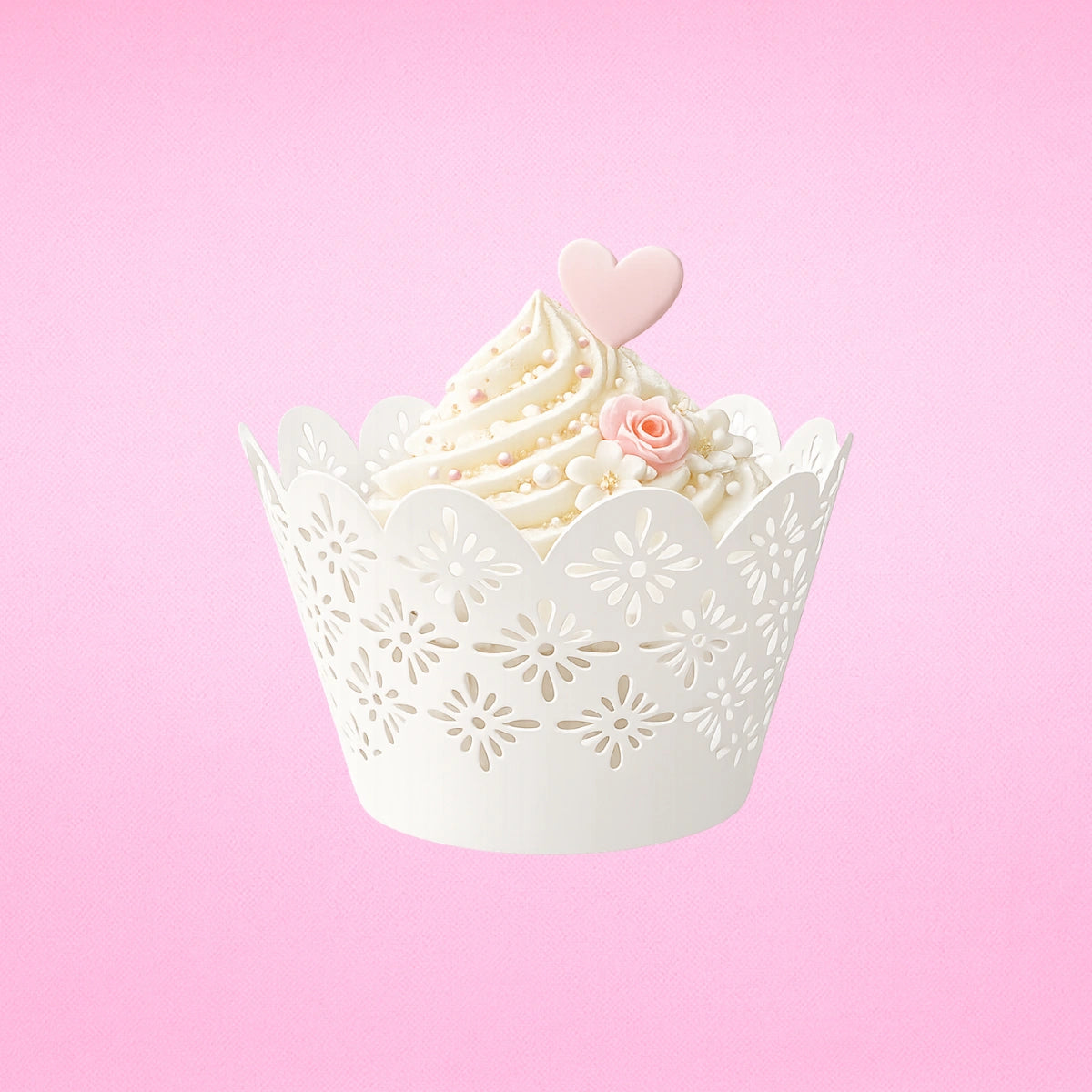 Ivory Lattice Cake Wraps - Cake Decorating Tools (12 Pack) - Iconic Cake Art