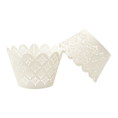 Ivory Lattice Cake Wraps - Cake Decorating Tools (12 Pack) - Iconic Cake Art