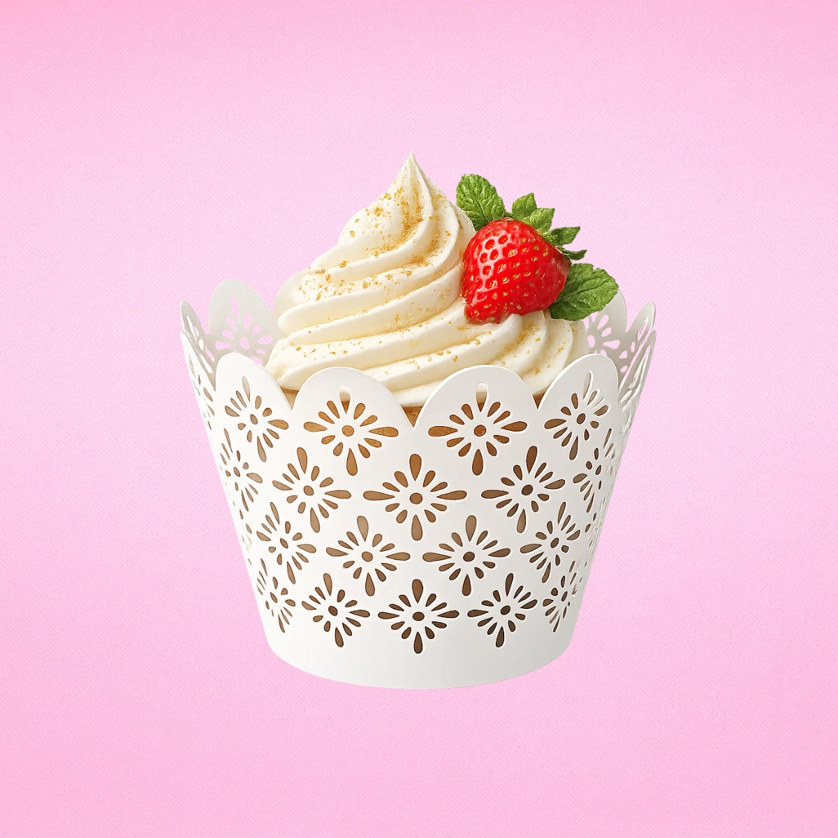 White Lattice Cake Wraps - Cake Decorating Tools (12 Pack) - Iconic Cake Art