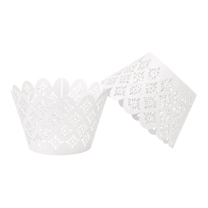 White Lattice Cake Wraps - Cake Decorating Tools (12 Pack) - Iconic Cake Art