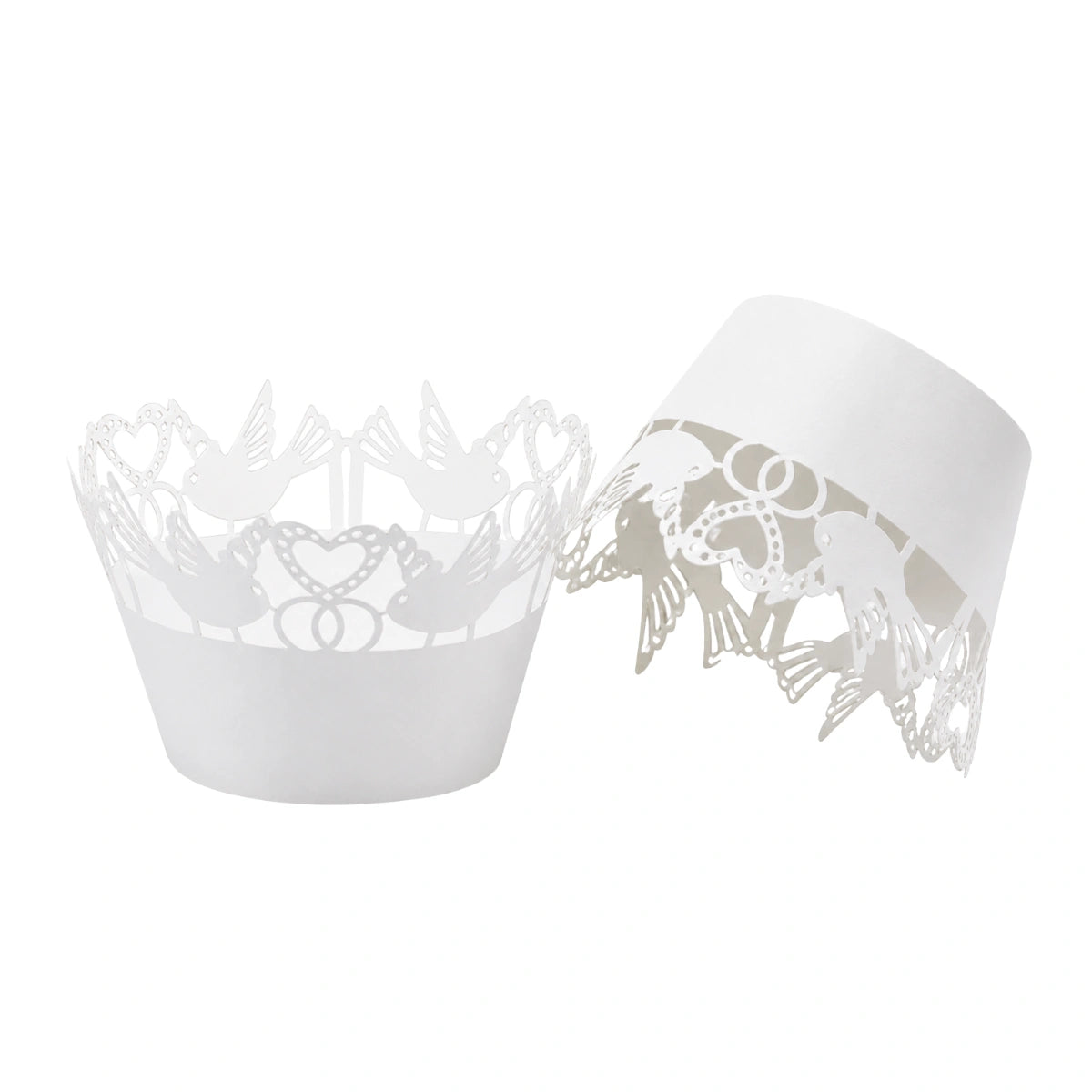 White Dove Cake Wraps (12 Pack) - Iconic Cake Art