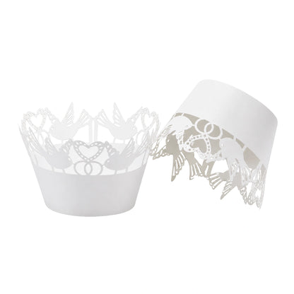 White Dove Cake Wraps (12 Pack) - Iconic Cake Art