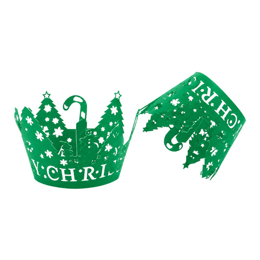 Green Christmas Cake Wraps Cake Decorating Tools - Pack of 12 - Iconic Cake Art