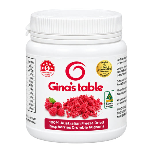 Raspberry Crumble 60g - Ginas Table