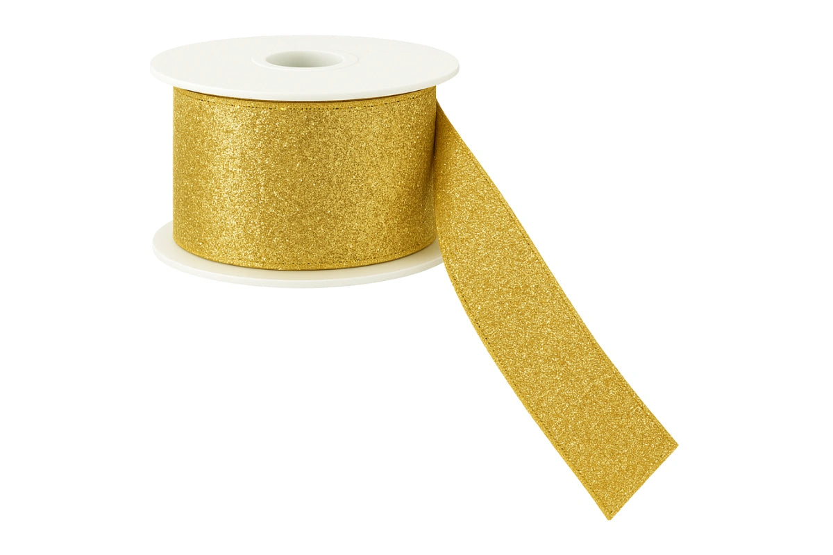 Metallic Gold Ribbon - Sold Per Metre - Gateau Art