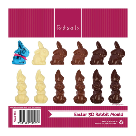 8cm and 3D Rabbit 12cm - Roberts Edible Craft
