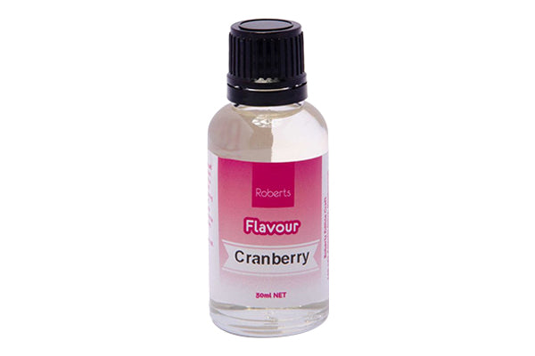 Cranberry Natural Flavoured Essence 30ml - Roberts Edible Craft