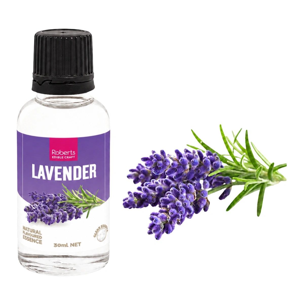 Lavender Natural Flavoured Essence 30ml - Roberts Edible Craft