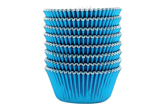 Royal Blue Large - Plain Baking Cupcake Bulk Cup Cake Case (250 Pack) - Iconic Cake Art