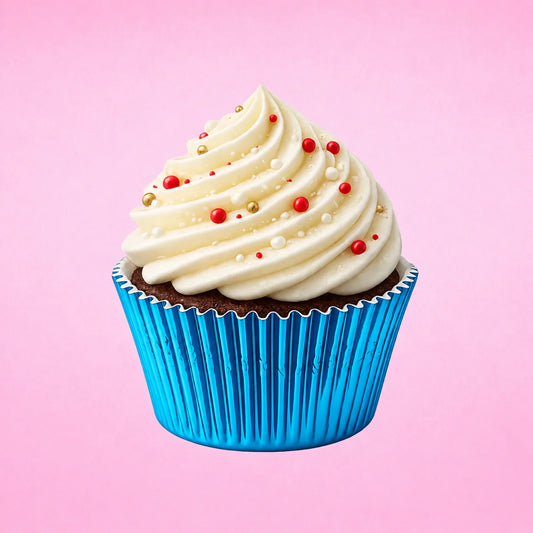 Royal Blue Large - Plain Baking Cupcake Bulk Cup Cake Case (250 Pack) - Iconic Cake Art