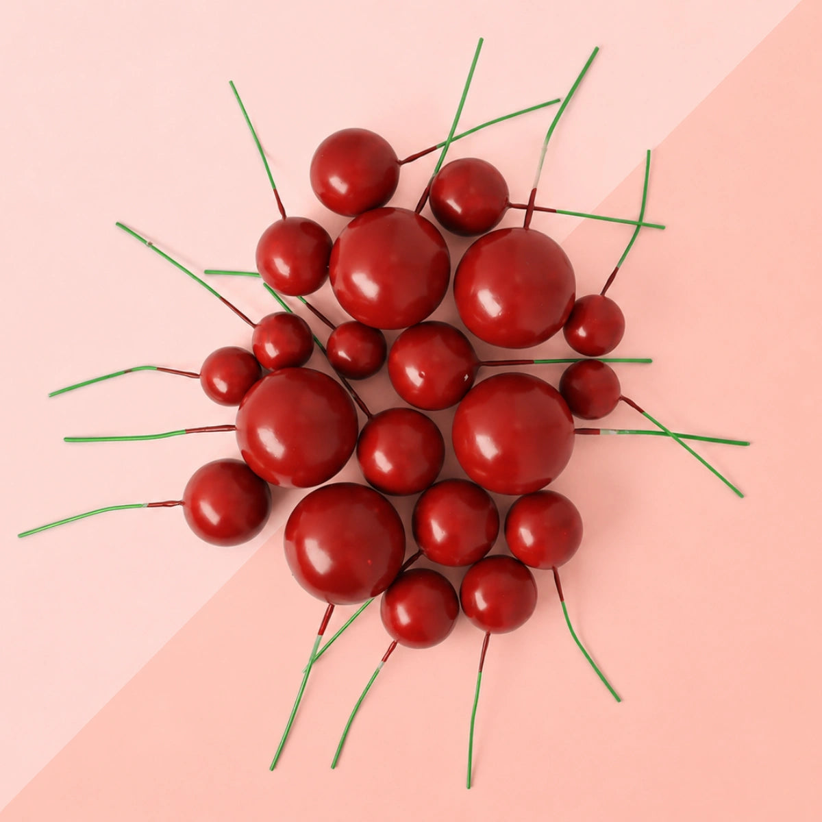 Red Ball Topper (20 Pack) - Iconic Cake Art
