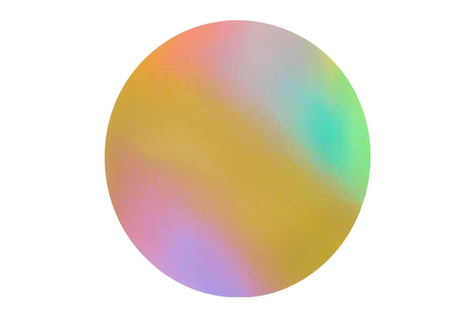 Rainbow 8 Inch Gold Glow Round Gloss Masonite Board 5mm - Iconic Cake Art