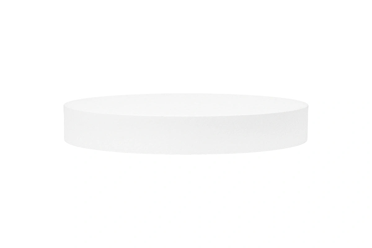 Round 10 x 1 High Polystyrene Cake Dummy - Iconic Cake Art