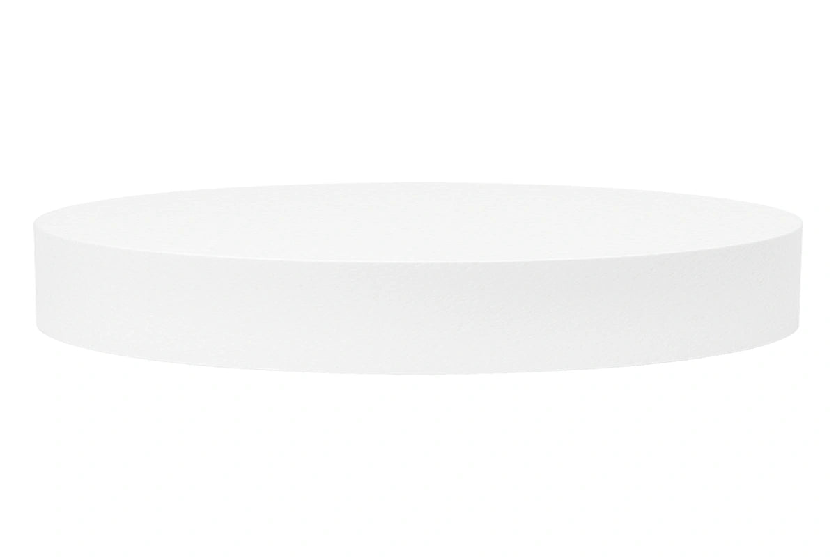 12 Inch x 1.5 Inch High Round Polystyrene Cake Dummy - Iconic Cake Art