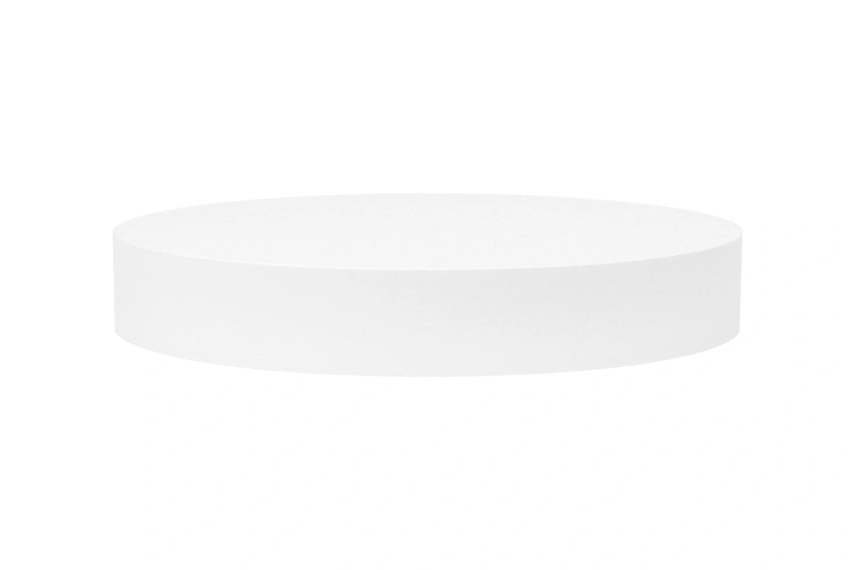 Round 12 x 2 High Polystyrene Cake Dummy - Iconic Cake Art