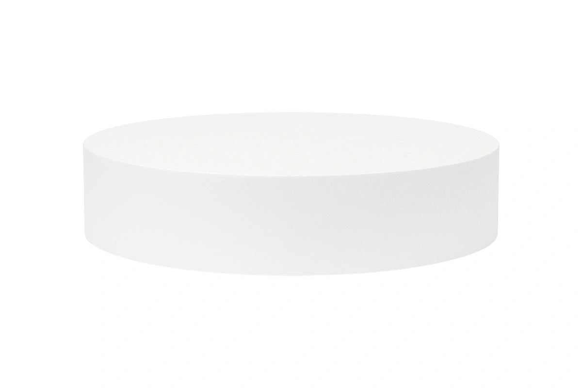 Round 14 x 4 High Polystyrene Cake Dummy - Iconic Cake Art