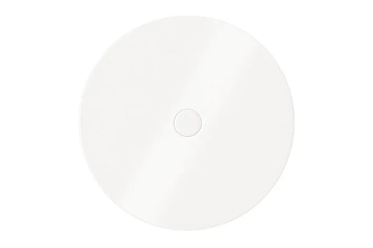 White 9 Inch Single Gloss Round Cake Board Circle 3mm with Hole 17mm - Iconic Cake Art