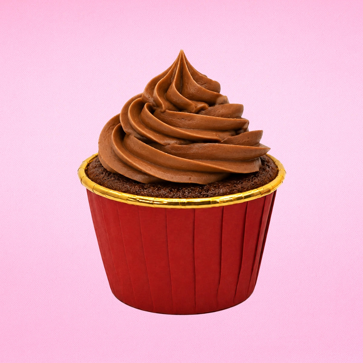 Red - Metallic Cupcake Liners - 50Pcs