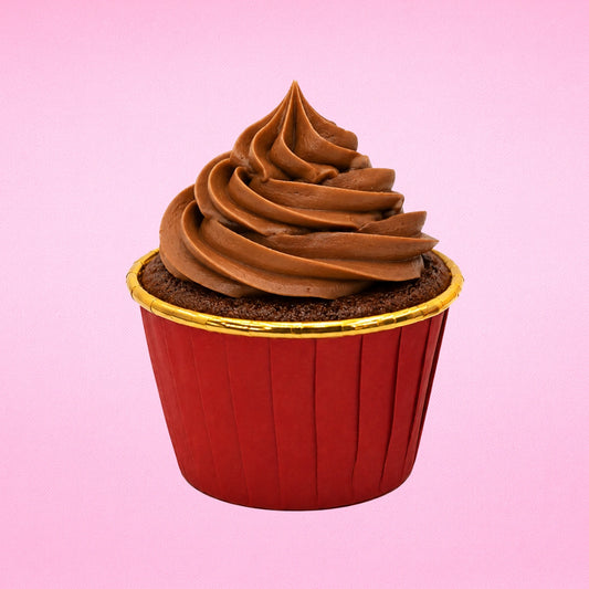 Red - Metallic Cupcake Liners - 50Pcs