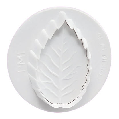 ( 1.6 Inch) Large Veined Rose Leaf Foliage Plunger Cutters 40mm - PME