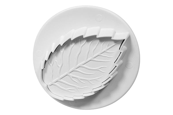 ( 1.8 Inch) XL Veined Rose Leaf Foliage Plunger Cutters 45mm - PME