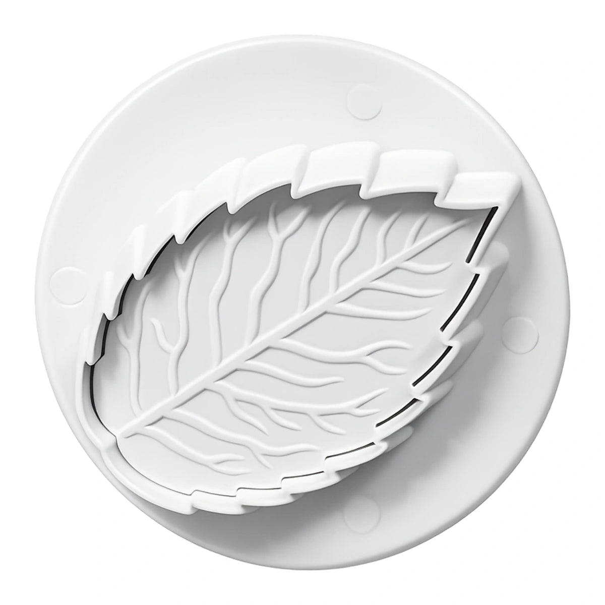 ( 1.8 Inch) XL Veined Rose Leaf Foliage Plunger Cutters 45mm - PME