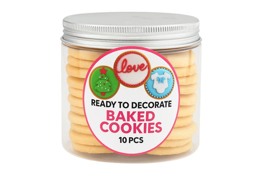 10 Ready to Decorate Baked Shortbread Cookies - Bakels