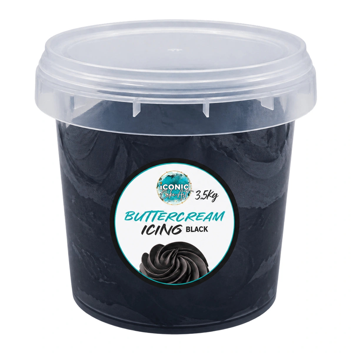 Black Ready To Use Buttercream 3.5kg - Iconic Cake Art