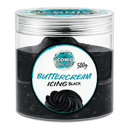 Black Vanilla Ready to Use Buttercream 500g - Iconic Cake Art