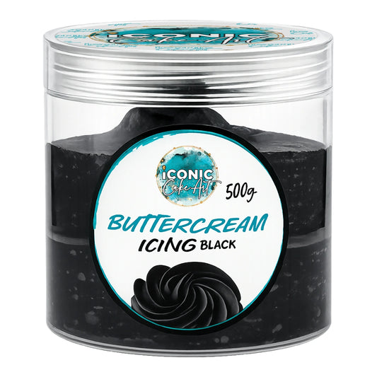 Black Vanilla Ready to Use Buttercream 500g - Iconic Cake Art