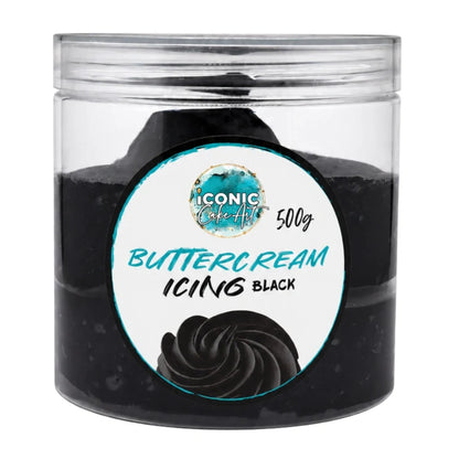 Black Vanilla Ready to Use Buttercream 500g - Iconic Cake Art