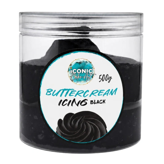 Black Vanilla Ready to Use Buttercream 500g - Iconic Cake Art