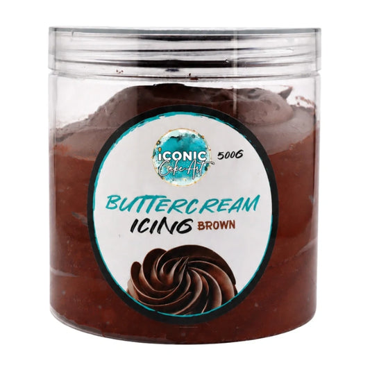 Brown Vanilla Ready to Use Buttercream 500g - Iconic Cake Art