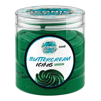 Green Vanilla Ready to Use Buttercream 500g - Iconic Cake Art
