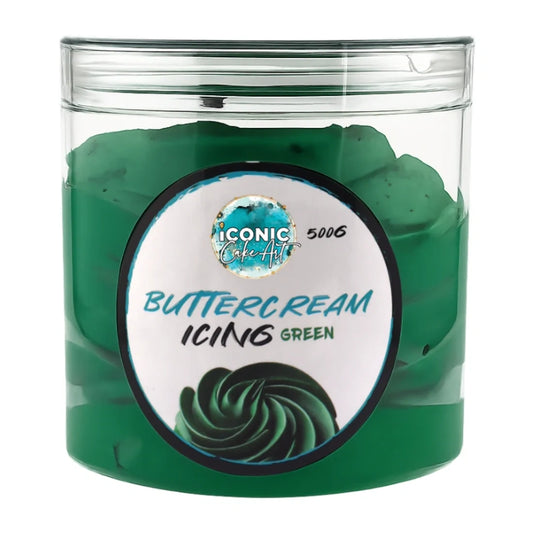 Green Vanilla Ready to Use Buttercream 500g - Iconic Cake Art