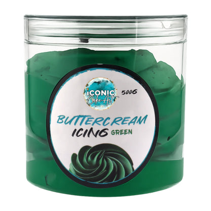 Green Vanilla Ready to Use Buttercream 500g - Iconic Cake Art