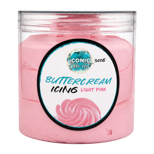 Pink Vanilla Light Ready to Use Buttercream 500g - Iconic Cake Art