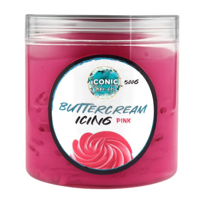 Pink Vanilla Ready to Use Buttercream 500g - Iconic Cake Art