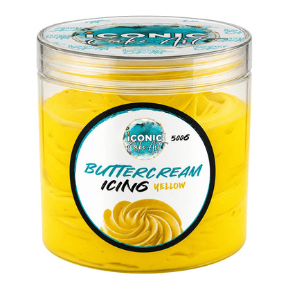 Yellow Vanilla Ready to Use Buttercream 500g - Iconic Cake Art