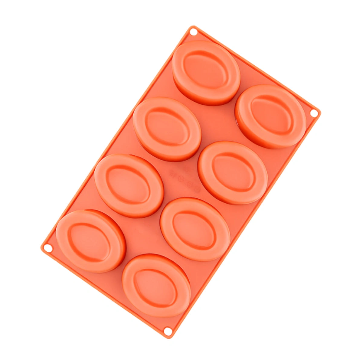 Oval Savarin 8 Cavity Silicone Chocolate Mould - Iconic Cake Art