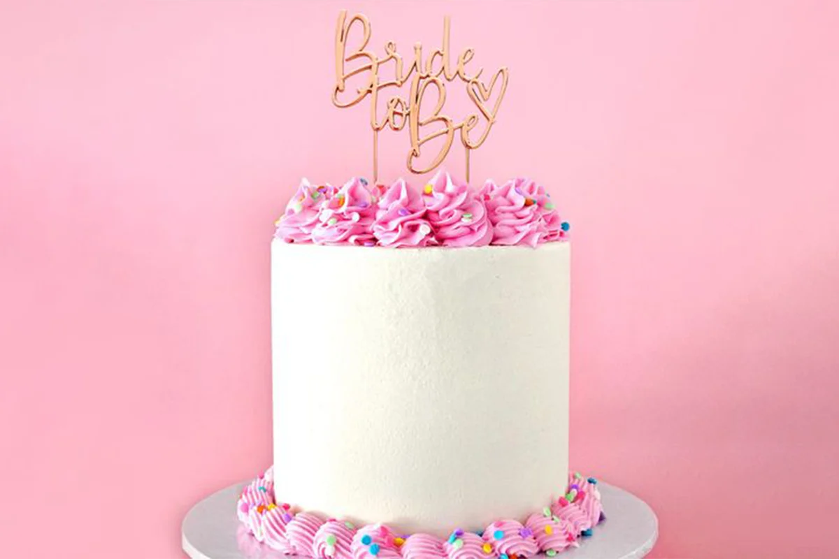 Rose Gold Bride to Be Topper - BSC