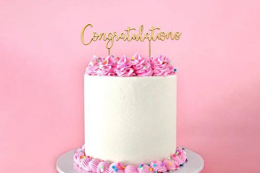 Gold Congratulations Topper - BSC