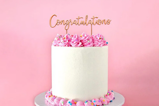 Rose Gold Congratulations Topper - BSC