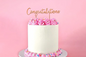 Rose Gold Congratulations Topper - BSC