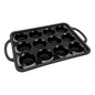 12cups Cupcake Pan - Premium Silicon - Sturdy Handle - Gateau Art
