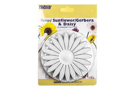 ( or 2.2 Inch) Medium Veined Sunflower Daisy Gerbera Floral Plunger Cutters 56mm - PME